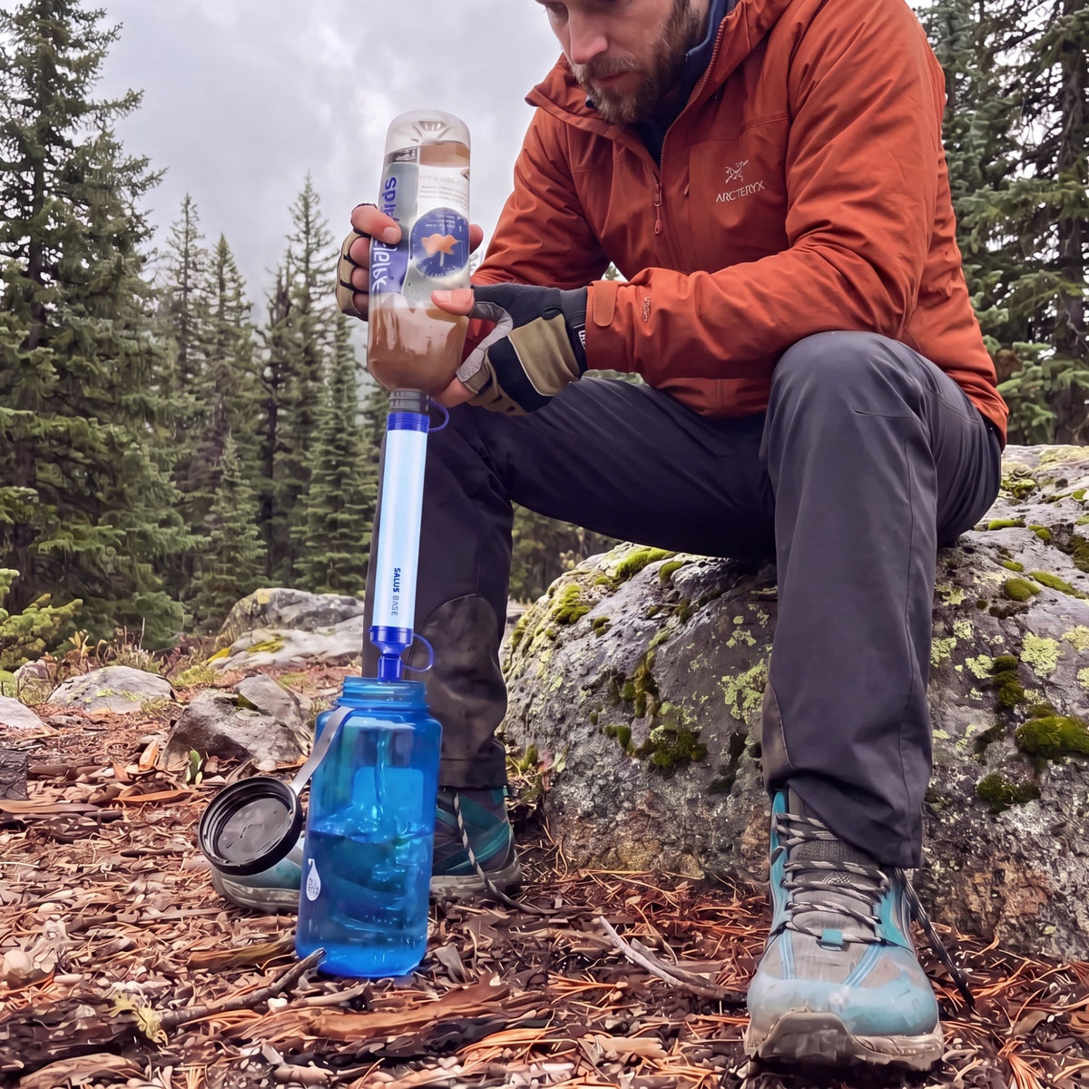 AQUA-X1 Emergency Water Filter Straw (1500L)