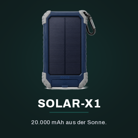 Anzeige: SOLAR-X1 Solar-Powerbank