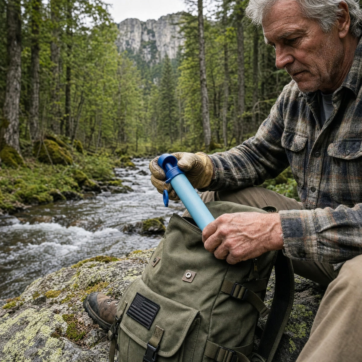 AQUA-X1 Emergency Water Filter Straw (1500L)