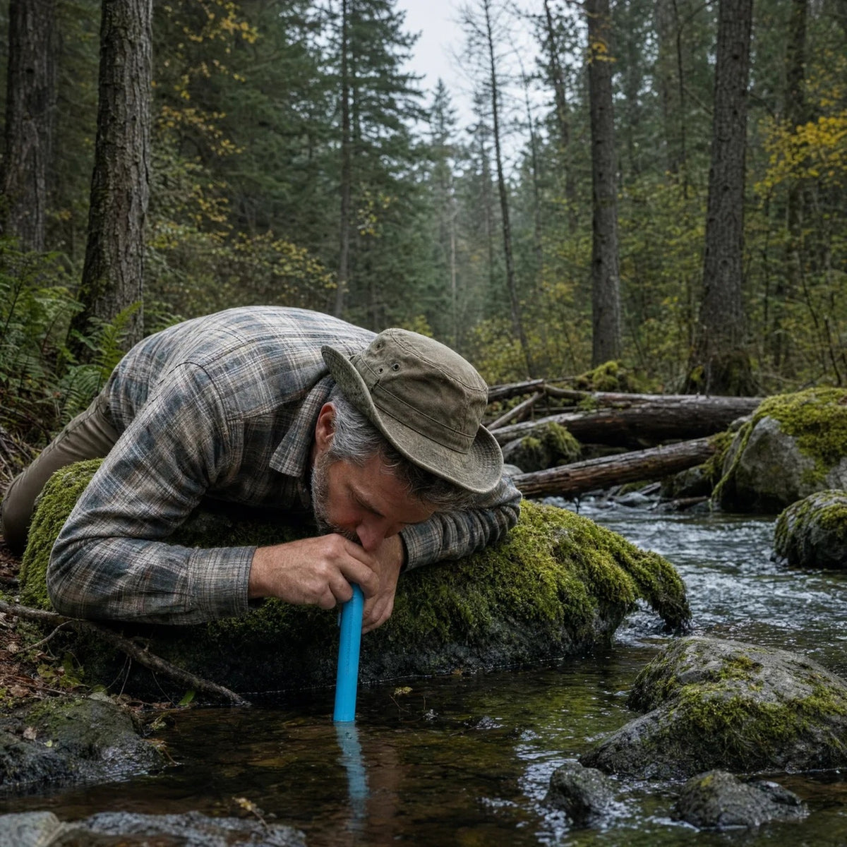 AQUA-X1 Emergency Water Filter Straw (1500L)